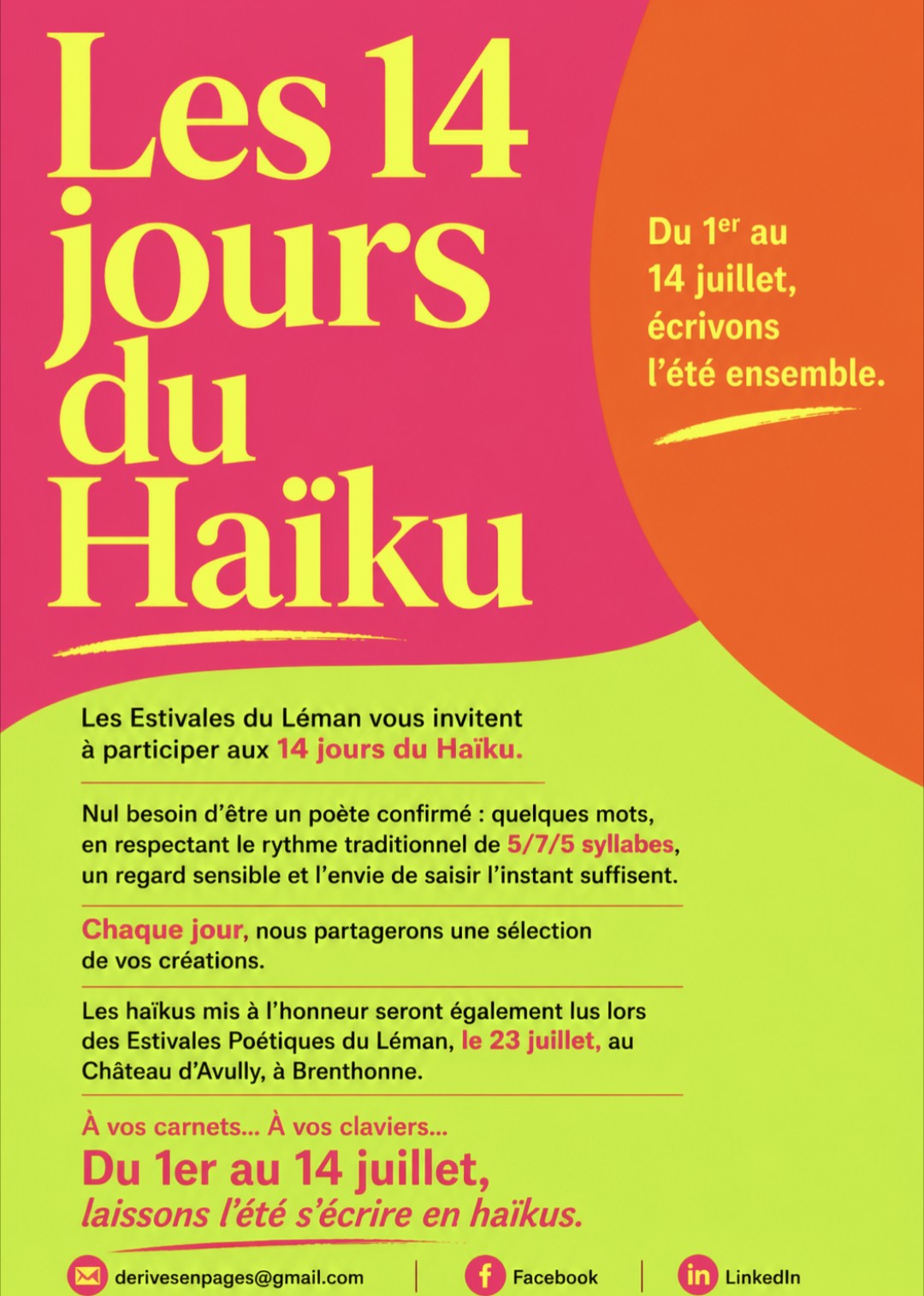 Les 14 jours du Haiku